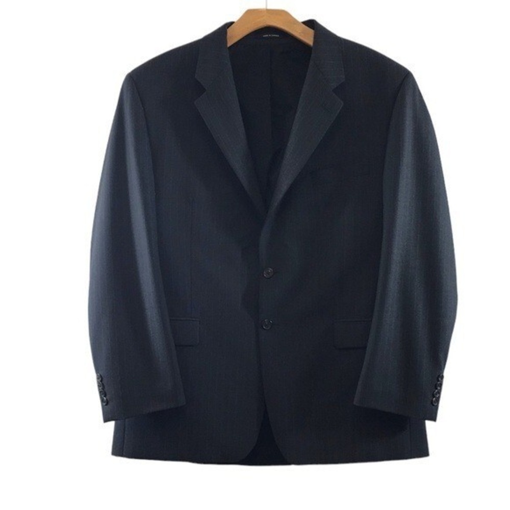 Lauren Ralph Lauren Gray Pinstriped Wool Sportcoat Mens 46R Blazer‎ Jacket
